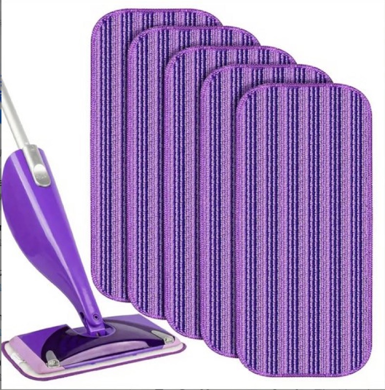 Microvezel Dweilpads - Navulling Geschikt voor Swiffer 12 inch Vlakmop - 2 Stuks