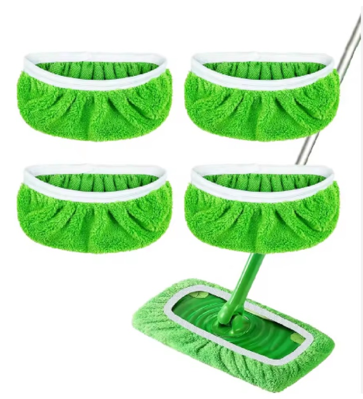 Microvezel Dweilpads - Navulling Geschikt voor Swiffer WetJet 25,5 x 11,5 cm - 2 Stuks